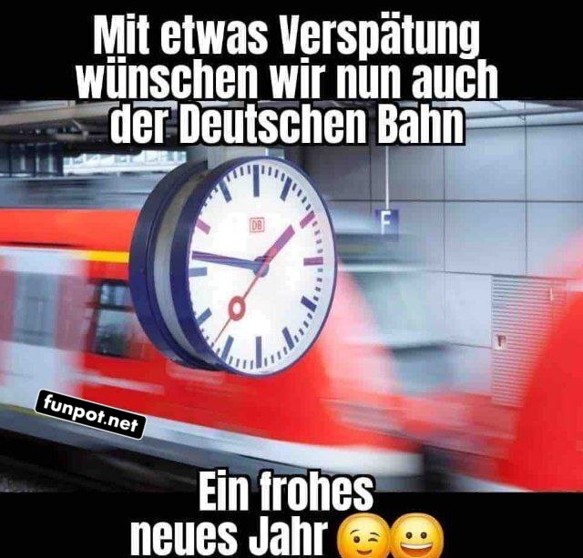 Lustige Neujahrswünsche der Deutschen Bahn Lustige Neujahrswünsche der Deutschen Bahn