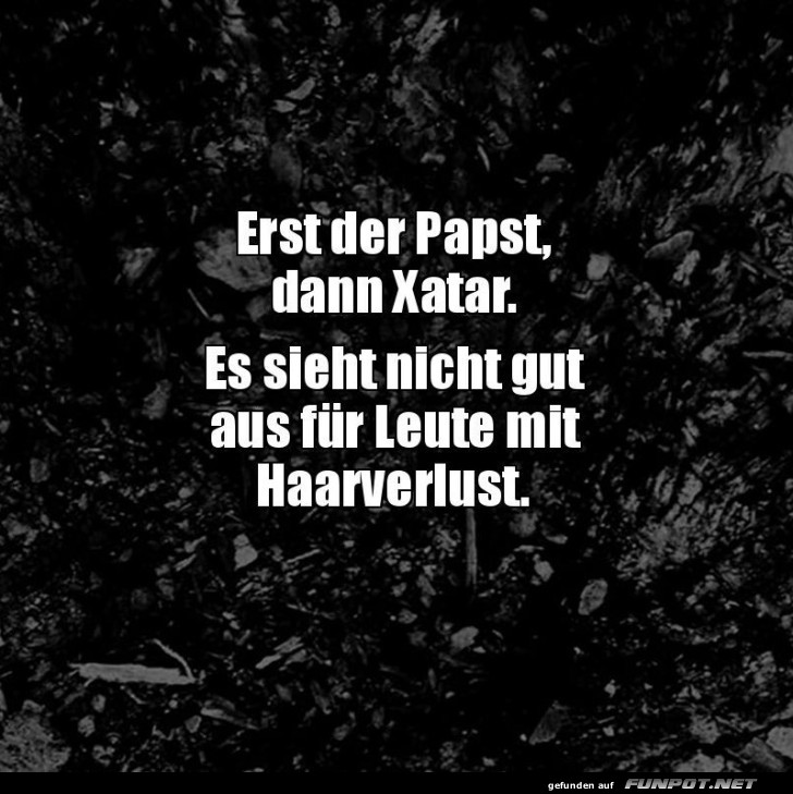 Humor über Haarausfall Humor über Haarausfall
