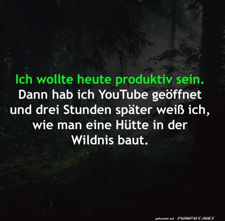 Ich wollte heute produktiv sein Ich wollte heute produktiv sein