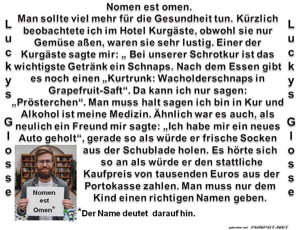 Nomen est Omen Nomen est Omen