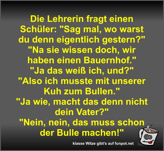 Die Lehrerin fragt einen Schüler Die Lehrerin fragt einen Schüler