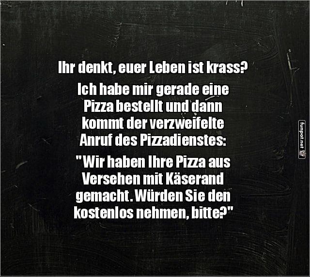 Witz über Missgeschick beim Pizzadienst Witz über Missgeschick beim Pizzadienst