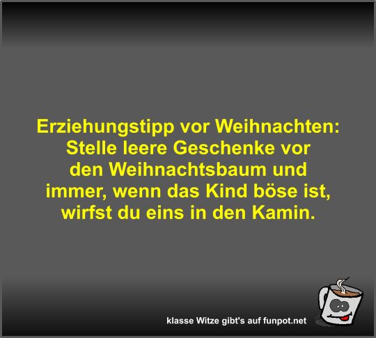 Erziehungstipp vor Weihnachten Erziehungstipp vor Weihnachten