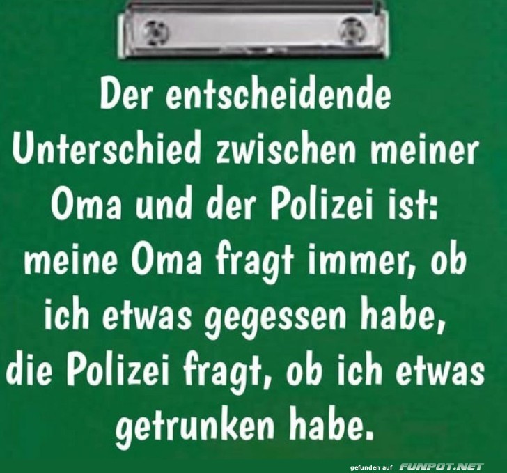 Oma vs. Polizei: Ein entscheidender Unterschied