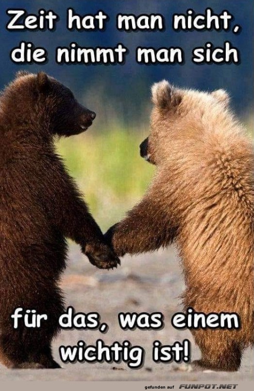 Zeit fr Wichtiges ist selbst gemacht