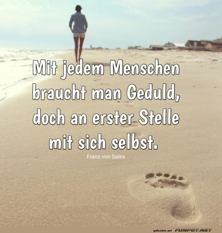 Selbstreflexion und Geduld am Strand Selbstreflexion und Geduld am Strand