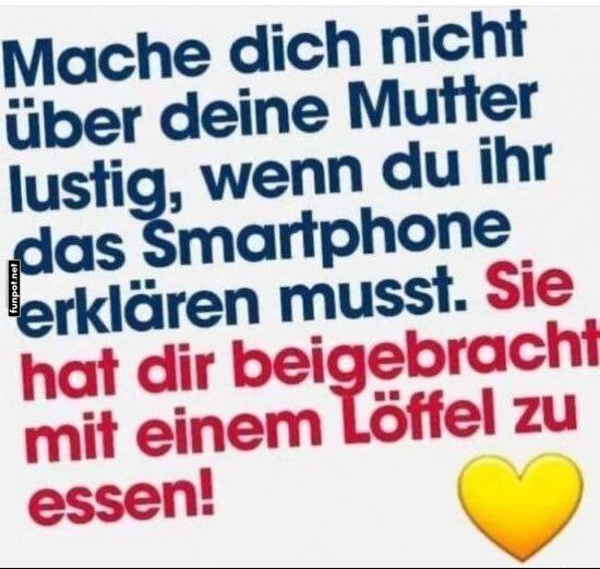 Respekt für Eltern und technische Hilfe Respekt für Eltern und technische Hilfe