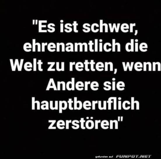 Ehrenamtlich die Welt retten Ehrenamtlich die Welt retten