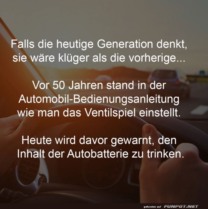 Gedanken über Generationen und Technologie Gedanken über Generationen und Technologie