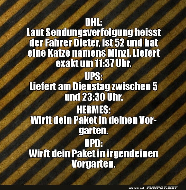 Versandunternehmen im Vergleich Versandunternehmen im Vergleich