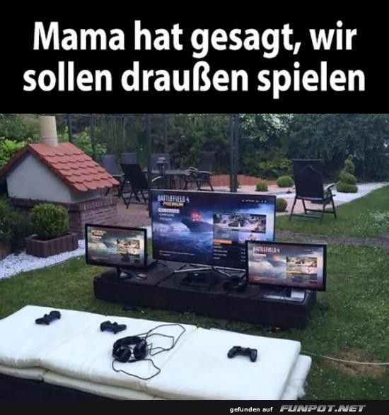 Gaming im Freien: Ein kreativer Ansatz Gaming im Freien: Ein kreativer Ansatz