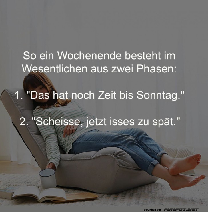 Wochenende: Zwei Phasen des Aufschiebens Wochenende: Zwei Phasen des Aufschiebens