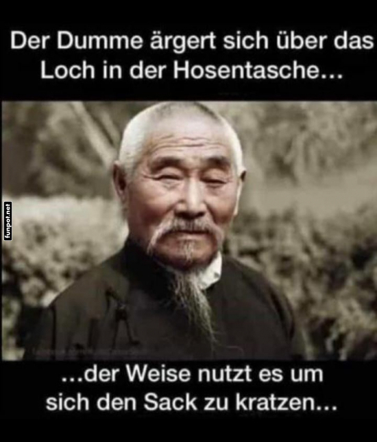 Weisheit über Hosentaschen Weisheit über Hosentaschen
