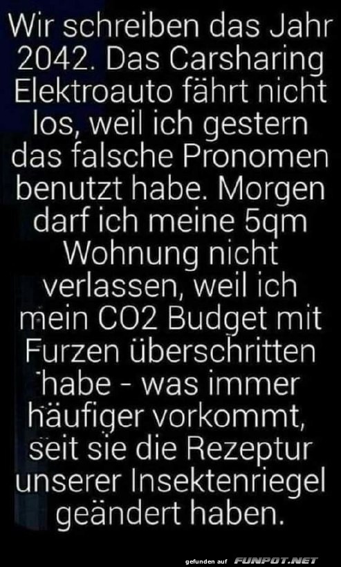 Humorvolle Zukunftsvision im Jahr 2042 Humorvolle Zukunftsvision im Jahr 2042