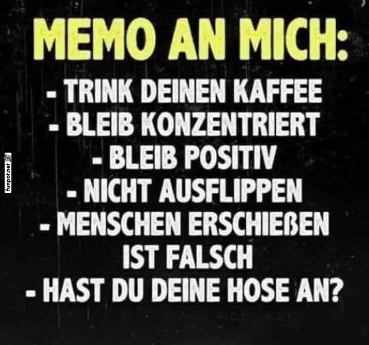 Memo für einen produktiven Tag Memo für einen produktiven Tag