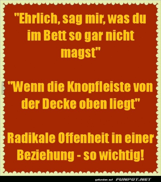 Was im Bett nicht gemocht wird Was im Bett nicht gemocht wird