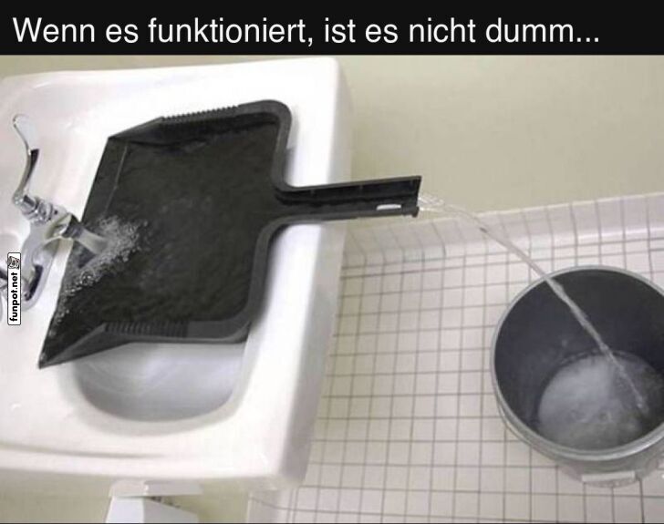 Kreative Lösung für Wasserablauf Kreative Lösung für Wasserablauf