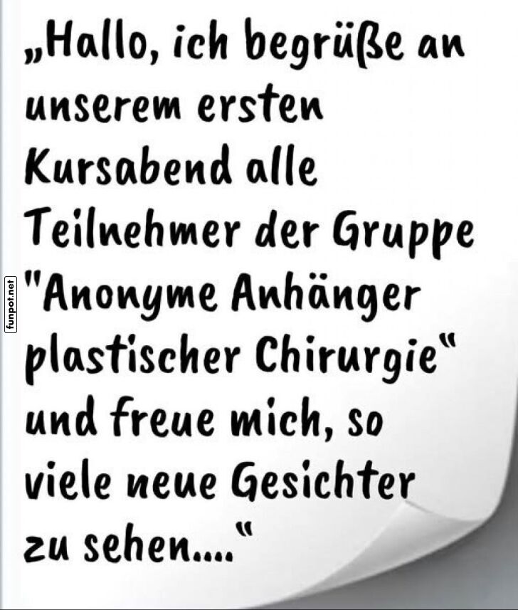 Erster Kursabend der besonderen Gruppe Erster Kursabend der besonderen Gruppe