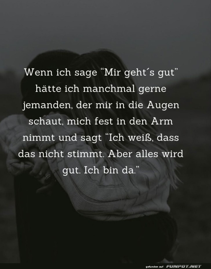 Einfühlsame Umarmung für schwere Zeiten Einfühlsame Umarmung für schwere Zeiten