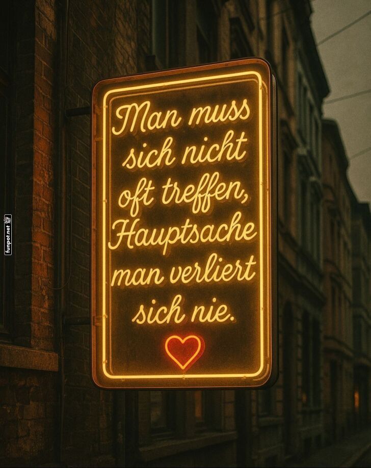 Leuchtreklame mit Zitat über Freundschaft Leuchtreklame mit Zitat über Freundschaft