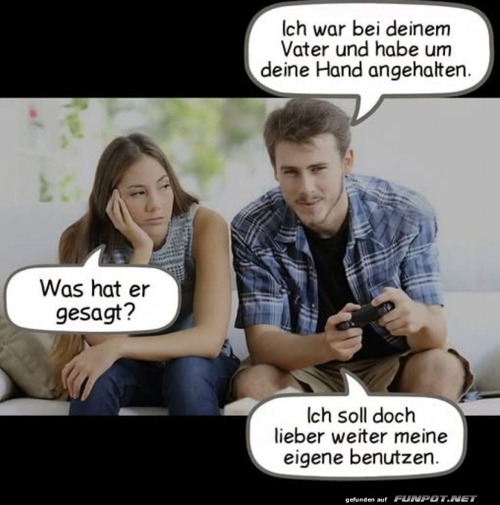 Lustiger Dialog über Heiratsantrag Lustiger Dialog über Heiratsantrag