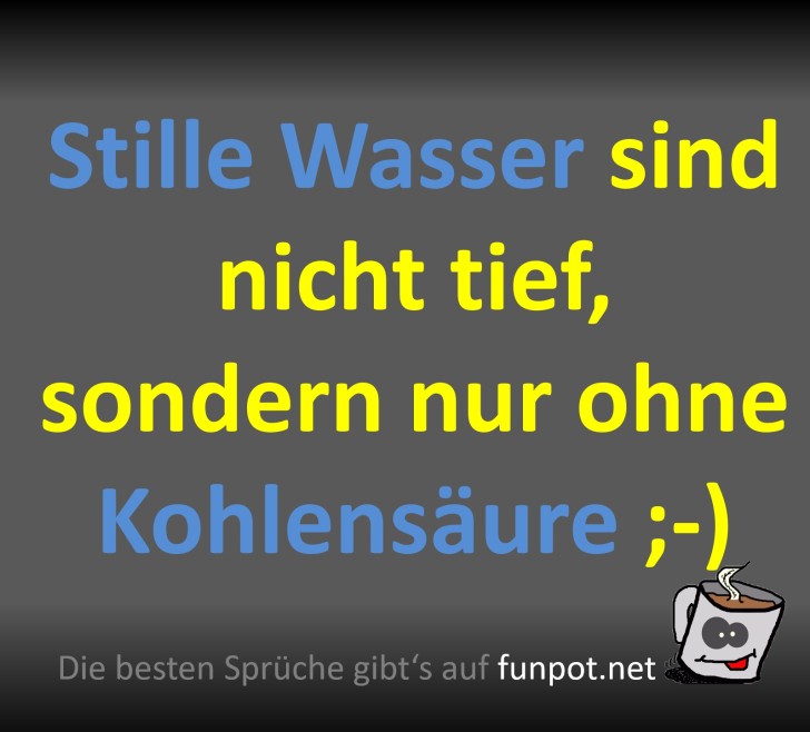 Stille Wasser Humor Stille Wasser Humor