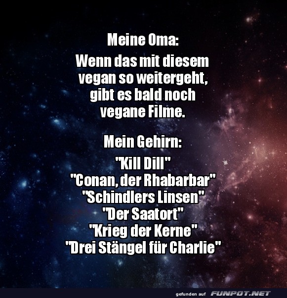 Lustige vegane Filmtitel Lustige vegane Filmtitel