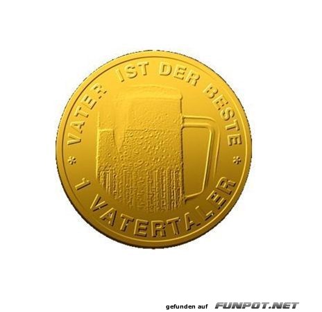 Goldene Medaille für den besten Vater Goldene Medaille für den besten Vater