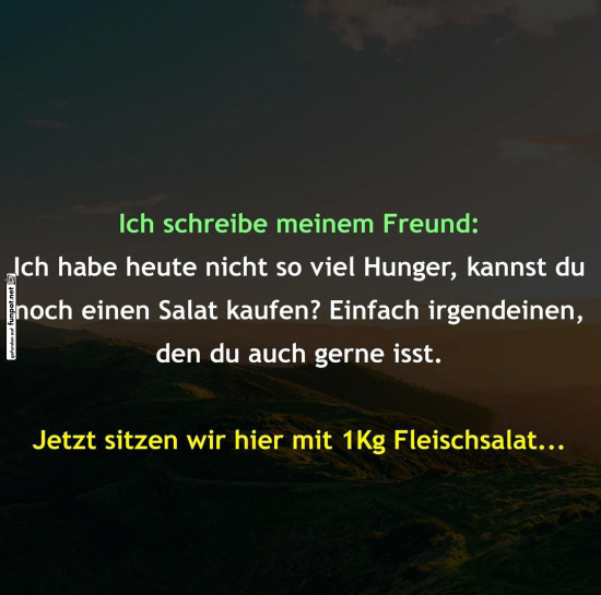 Missverständnis beim Salatkauf Missverständnis beim Salatkauf