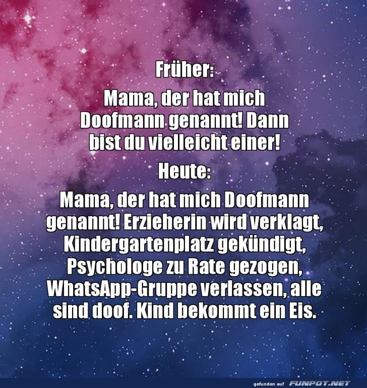 Früher und heute Früher und heute