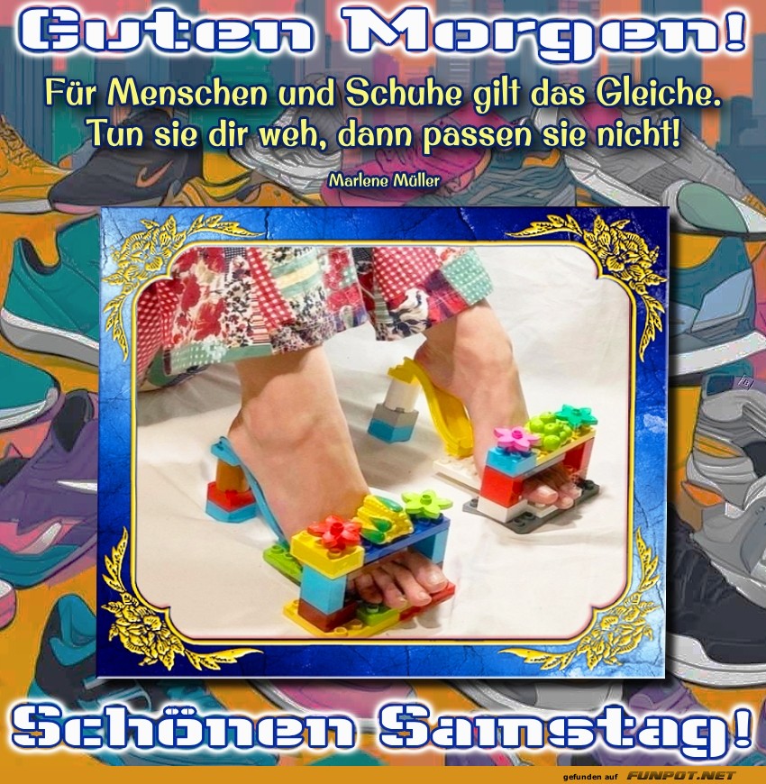 Lustige Legoschuhe für einen schönen Samstag Lustige Legoschuhe für einen schönen Samstag