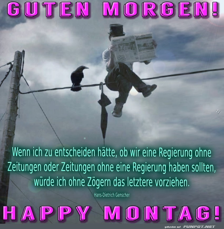 Lustiger Start in den Montagmorgen Lustiger Start in den Montagmorgen