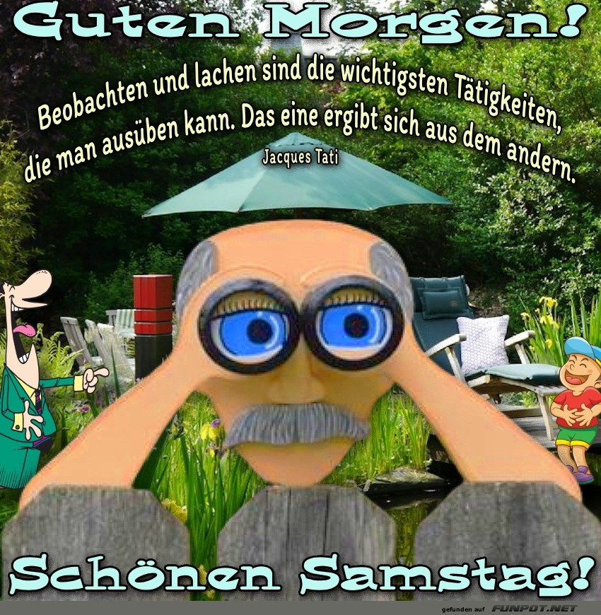 Starten Sie den Samstag mit einem Lächeln Starten Sie den Samstag mit einem Lächeln