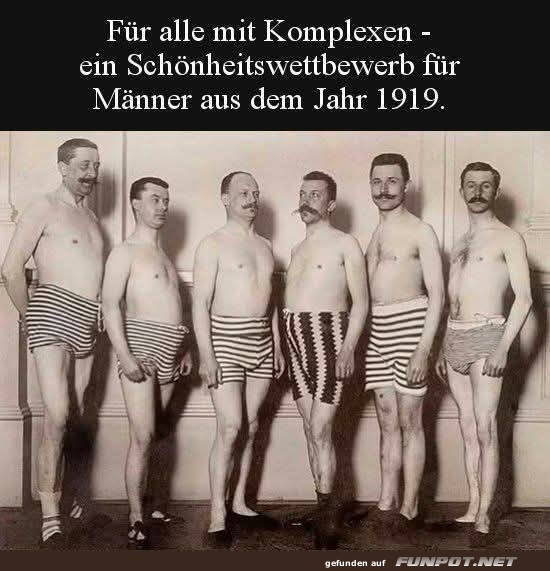Schönheitswettbewerb für Männer 1919 Schönheitswettbewerb für Männer 1919