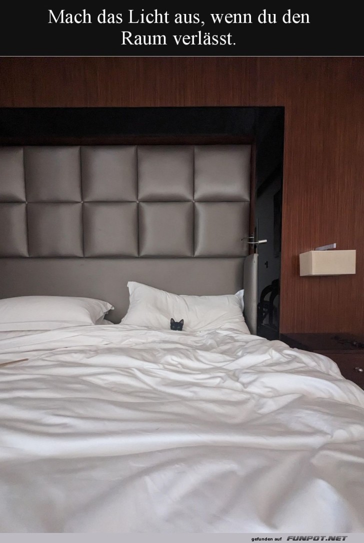 Bequemes Bett in modernem Zimmer