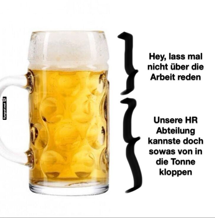 Spaß mit Bier statt Arbeitsgesprächen Spaß mit Bier statt Arbeitsgesprächen