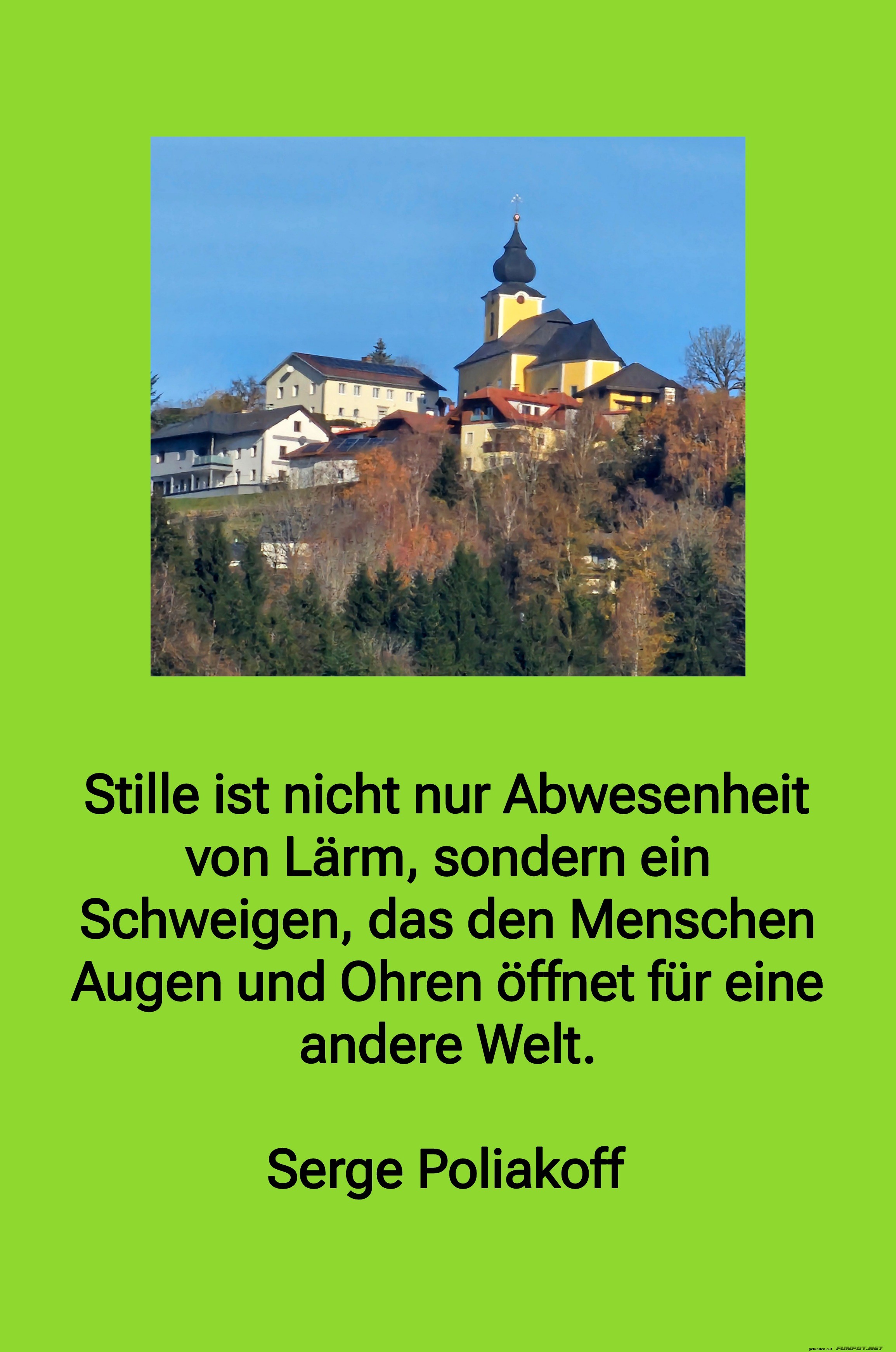 Stille ist nicht nur Abwesenheit von Lärm Stille ist nicht nur Abwesenheit von Lärm
