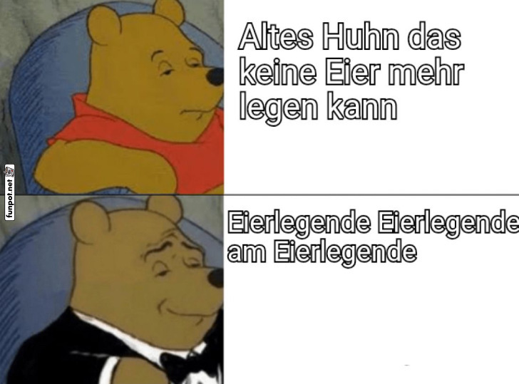 Winnie Puh Meme über Huhn und Eleganz Winnie Puh Meme über Huhn und Eleganz