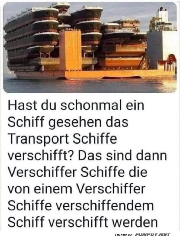 Schiff transportiert Schiffe Meme Schiff transportiert Schiffe Meme
