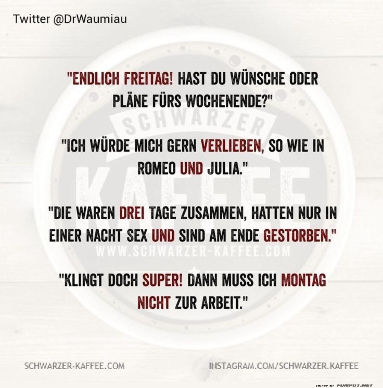Lustiger Dialog über Wochenendpläne Lustiger Dialog über Wochenendpläne