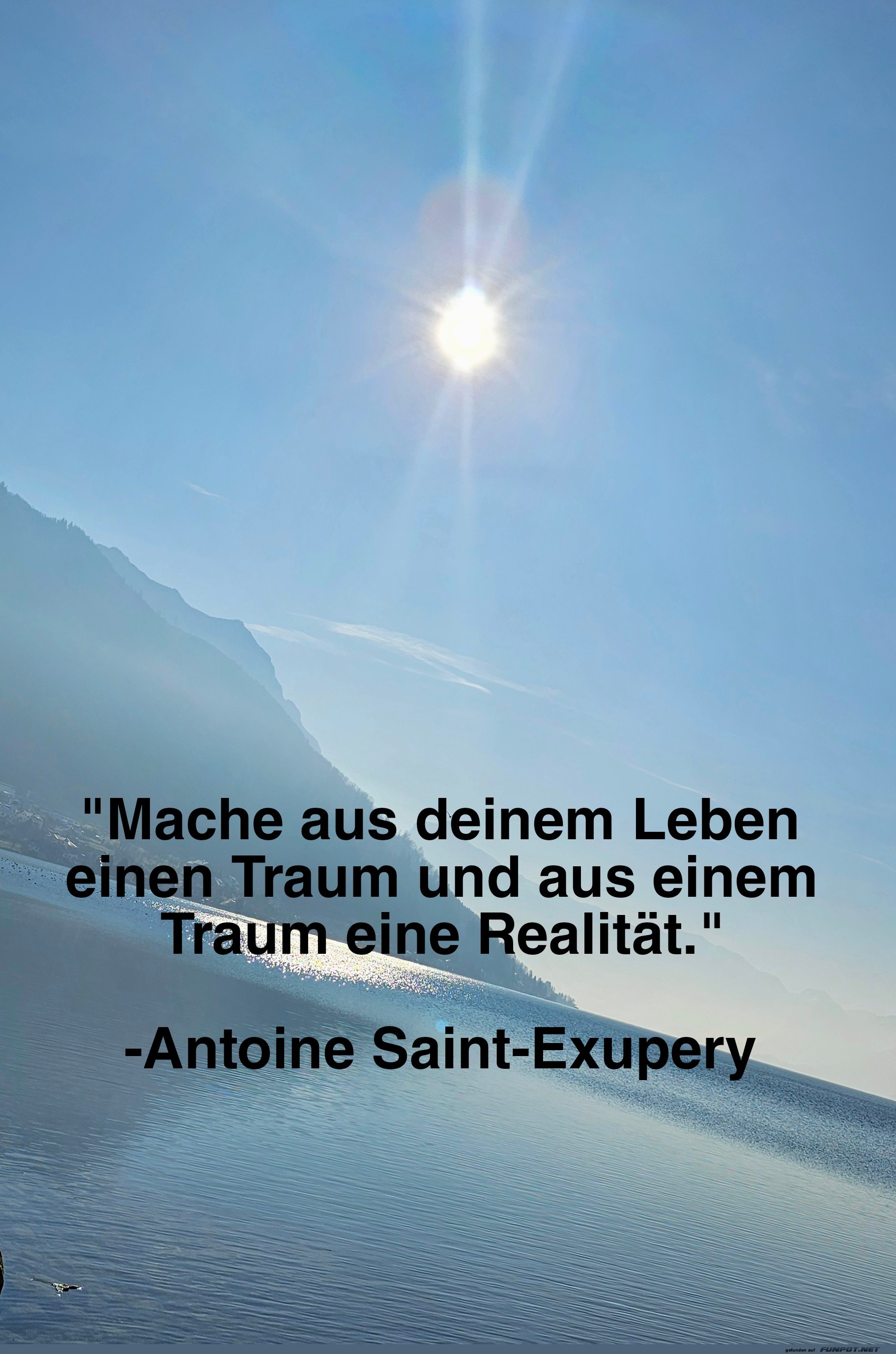 Inspirierendes Zitat vor malerischem Himmel Inspirierendes Zitat vor malerischem Himmel