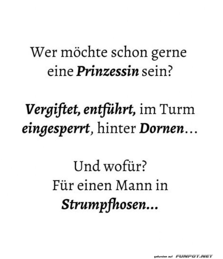 Wer möchte schon Prinzessin sein? Wer möchte schon Prinzessin sein?