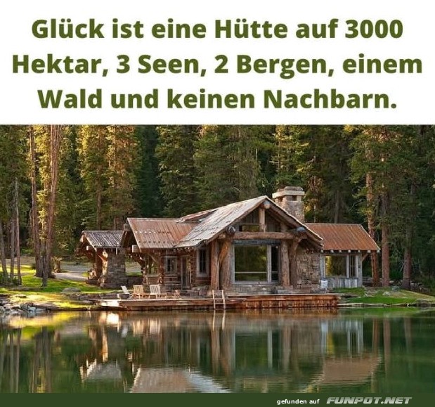 Idyllische Hütte ohne Nachbarn Idyllische Hütte ohne Nachbarn