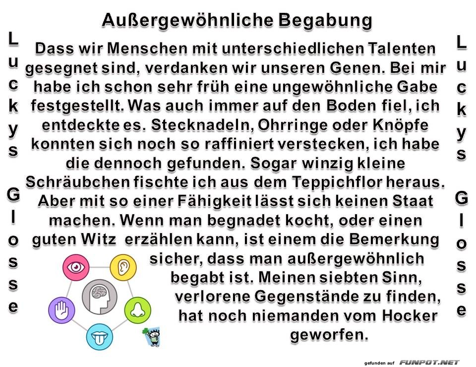 Außergewöhnliche Begabung Außergewöhnliche Begabung