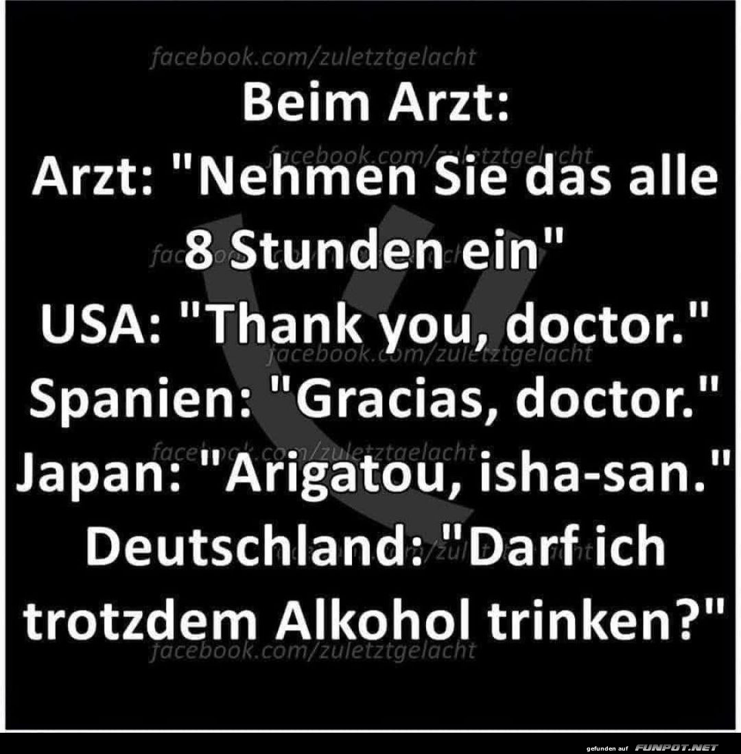 Arztbesuch in verschiedenen Ländern Arztbesuch in verschiedenen Ländern