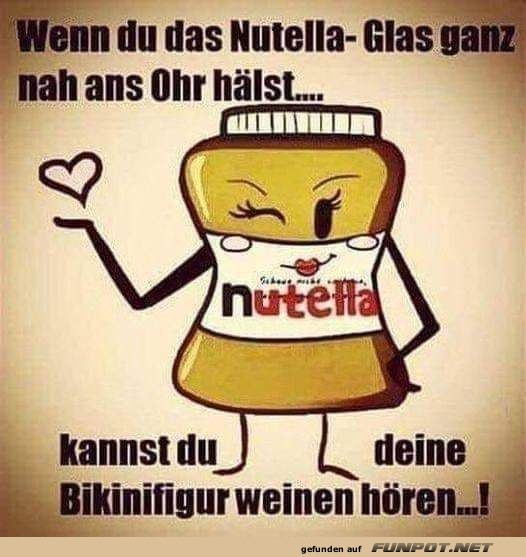 Lustiges Nutella-Meme mit witzigem Spruch Lustiges Nutella-Meme mit witzigem Spruch