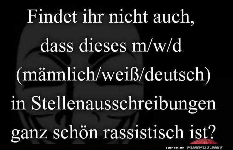 Kritik an 'm/w/d' in Stellenanzeigen Kritik an 'm/w/d' in Stellenanzeigen