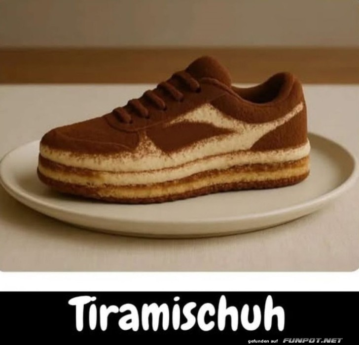 Kreativer Turnschuhkuchen: Der Tiramis Sneaker Kreativer Turnschuhkuchen: Der Tiramis Sneaker
