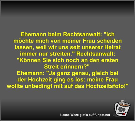 Ehemann beim Rechtsanwalt Ehemann beim Rechtsanwalt