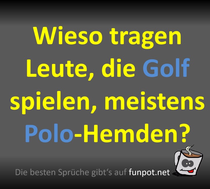 Witz über Golf und Polo-Hemden Witz über Golf und Polo-Hemden